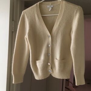 CHARTER CLUB/IVORY-ANGORA & RABBIT HAIR LITTLE CARDIGAN